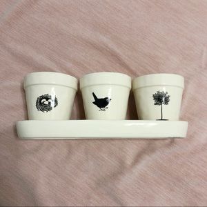 Set of 3 flower pots